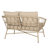 Garden Relax Spot : Weave & Water- Upholstery, 48.50"W X 28.25"D 28.75"H, Assembly Required, 600 Lbs Load Capacity Terrace Chill Construction Waterproof Cushions, 48.5"W Weight