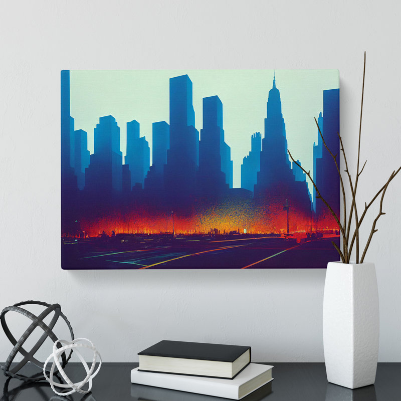 A New York City Skyline Vol.3 - Wrapped Canvas, 40cm H x 60cm W x 3cm D