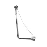 Traditional Bath Chain and Plug Tub Drain with Overflow