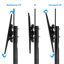 Support de plancher noir avec tablette pouvant supporter jusqu'à 132 lb