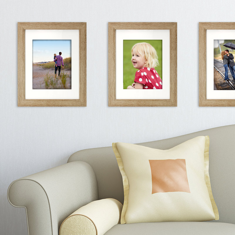 Matte Picture Frame with Mat, Driftwood Gray