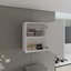 Armoire murale de 20 pouces avec porte simple et double tablettes intérieures, armoire de rangement murale, rangement vertical compact pour la salle de bain, la cuisine, la salle de lavage et le garage-1233835316