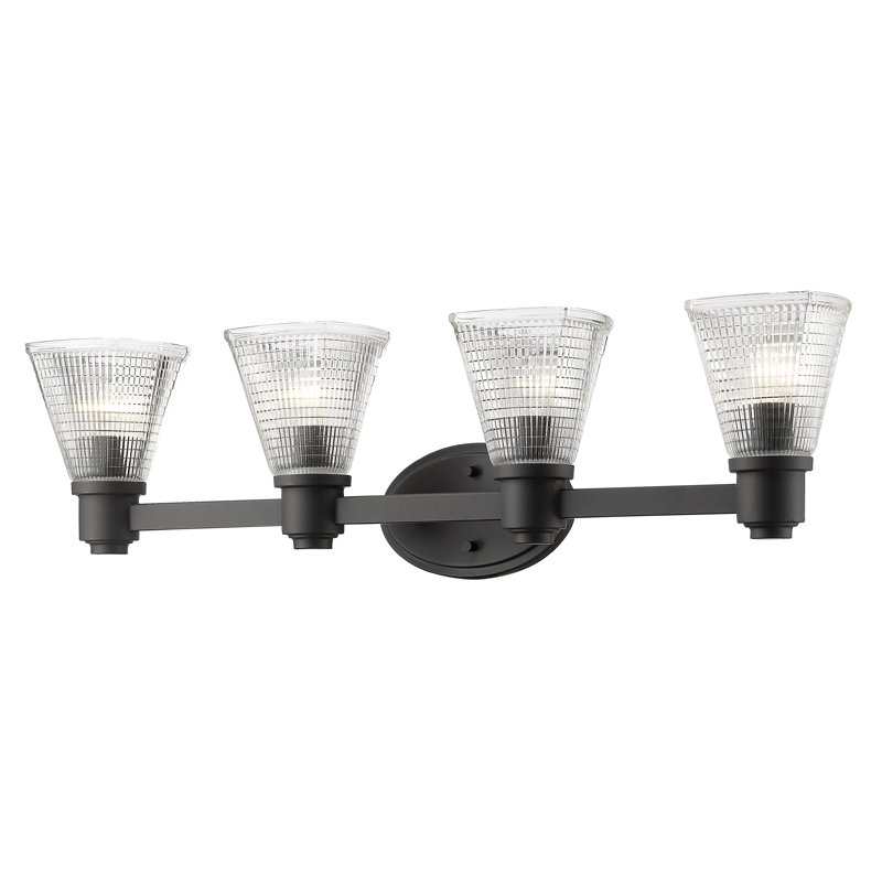 Éclairage pour meuble-lavabo 4 lumières Wheless, Bronze
