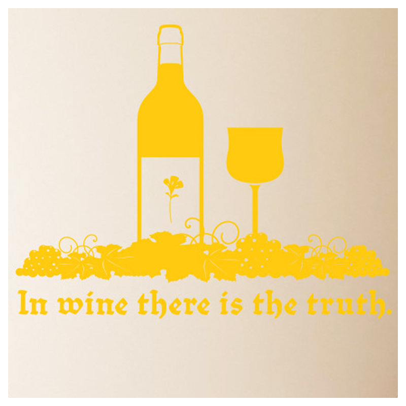 Food & Beverage Wall Decal, Dark Yellow, Medium