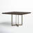Tulane Solid Wood Top Metal Base Dining Table-268602042-400302523