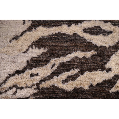 Tapis abstrait à motif de teinture végétale 4 x 4