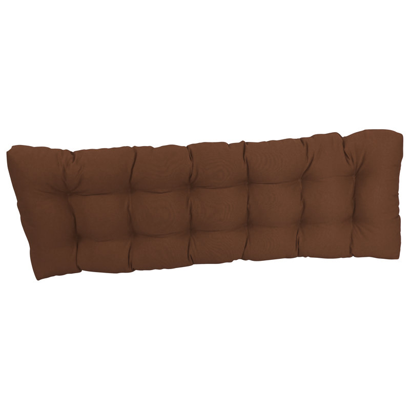 Coussin de siège en sergé, Chocolat, L 55 po x P 19 po