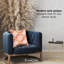 Housse de coussin floral en polyester