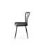 Ensemble de chaises en velours élégant (2 pièces), noir | Structure 100% métal, largeur du siège: 16,1 po, hauteur du siège: 19,3 po, hauteur du dossier: 14,2 po | Parfait pour un décor industriel moderne, durable et élégant-1697007161