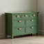 Commode d'appoint en bois d'hévéa à grande capacité American Retro