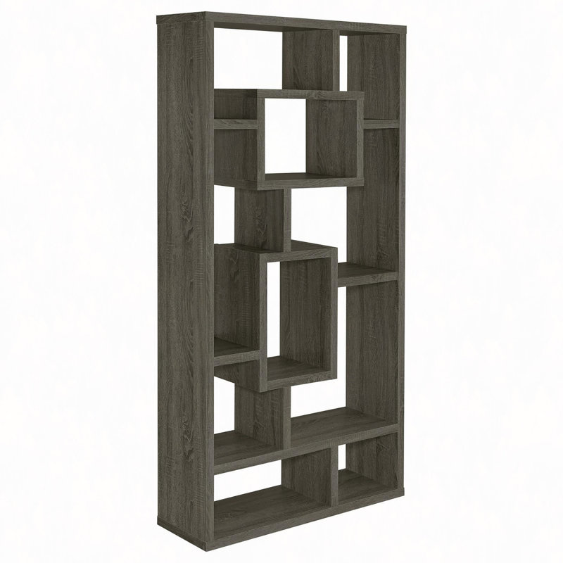 Bibliothèque à 10 tablettes, Gris