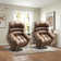 41.3" Wide Extra Large Microfiber Upholstered Modern Power Lift Reclining Heated Vibration Massage Chair with USB & Remote