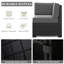  7 Pieces Outdoor Patio Furniture Set with 44" Fire Pit Table Rattan Sectional Sofa Conversation Sets-247380373-247380371