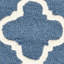 Tapis bleu en laine touffeté à la main Cannen-327946972