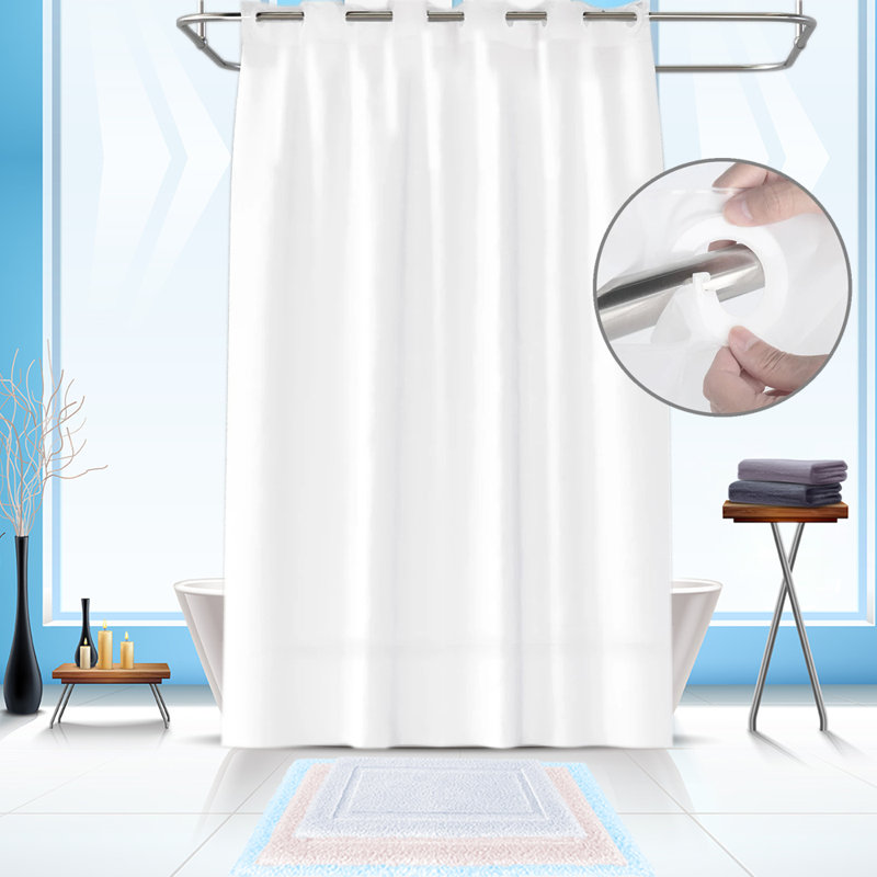 Rideau de douche rayé simple