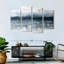 Ensemble de 4 pièces horizon abstrait sur toile-92828266