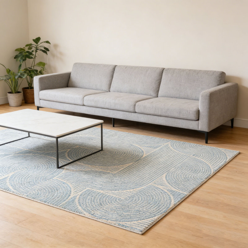 Geometric Machine Tufted 290cm X 200cm Area Rug