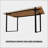 Modern Minimalist MDF Wood Colour Desktop, Legs, Small Sized Dining Table, Computer Desk, Office Desk