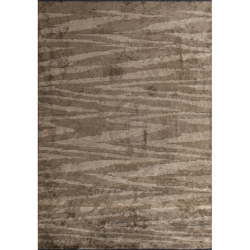 Zebra Chevron Contemporary Area Rug, Rectangle 9'10" x 14'