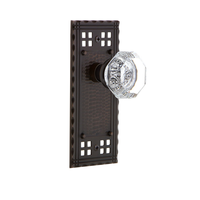 Craftsman Plate with Waldorf Door Knob, Timeless Bronze