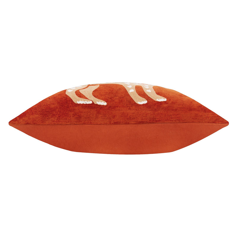 Spengler Abstract Orange Rectangular Cushion