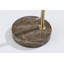 Badlingham 71.5'' Brown Marble LED Arched Floor Lamp