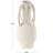 Ceramic Textured Decorative Vase with 4 Handles-114401423-114401420