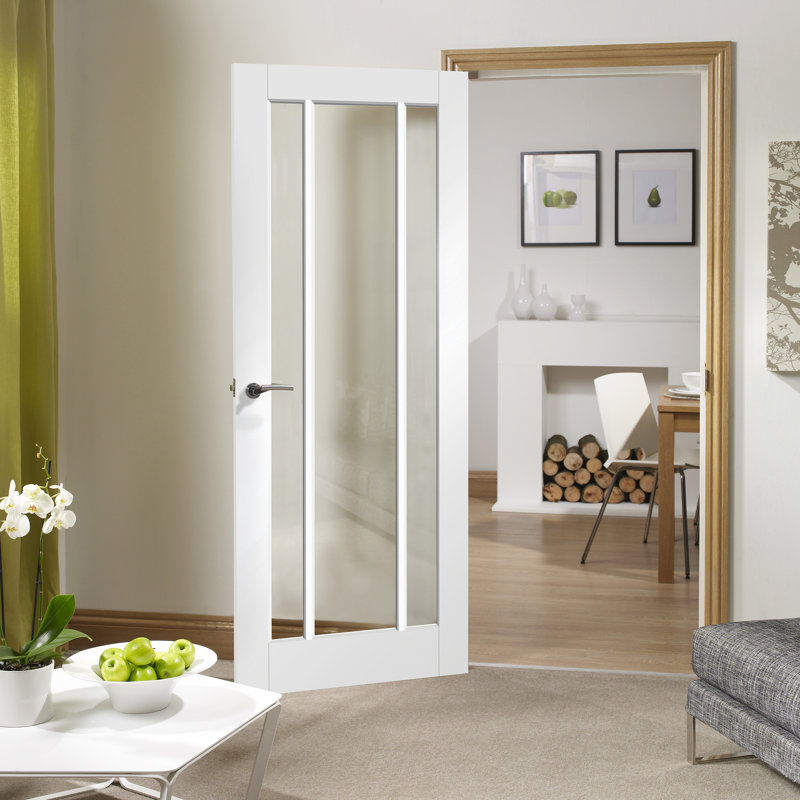 Internal Glazed White Primed Worcester, 1981mm H x 762mm W x 35mm D