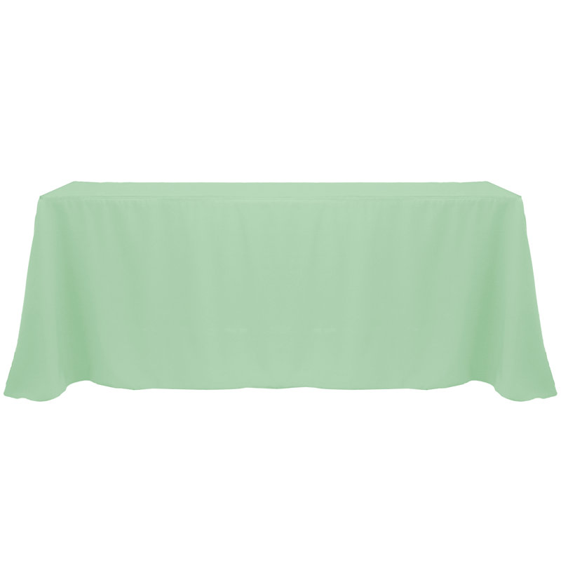 Solid Color Tablecloth, 3, 132" x 90", Sage Green