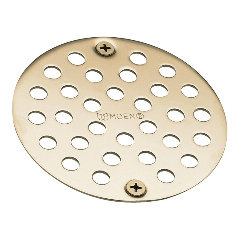Moen® 4" Grid Shower Drain, Classic Gold