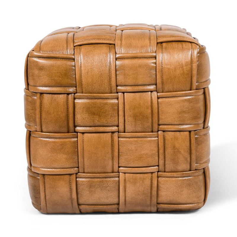 47cm Wide Geometric Accent Stool Ottoman