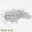 Canapé modulaire moderne avec 2 repose-pieds mobiles, ports USB et tables d'appoint-984308589