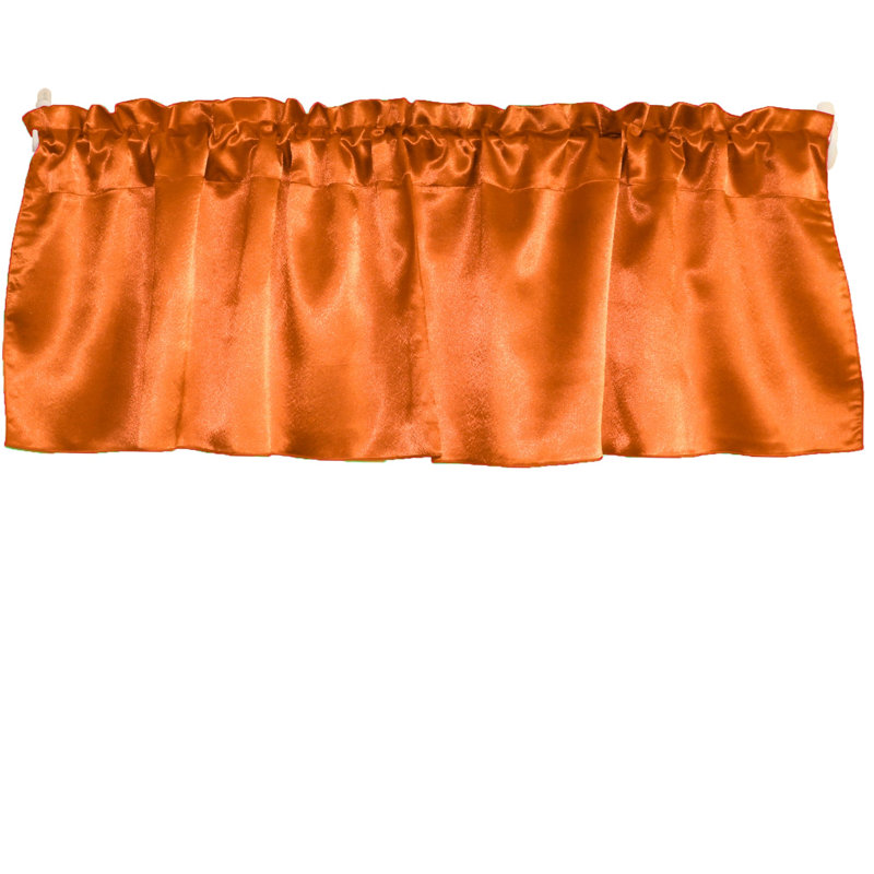 Danijah Tailored Window Valance, 58" W x 16" L, Orange