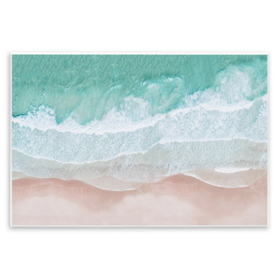 Aerial Sea View Wall Plaque Art by Sisi and Seb