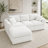 Modular L-Shape Cloud Couch with High Resilience Sponge