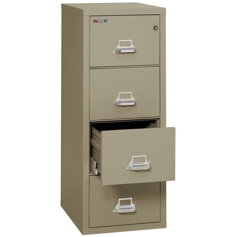 Fireproof 4 - Drawer File Cabinet, Pewter