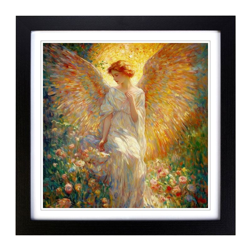 Single Picture Frame Print on Wood, Black