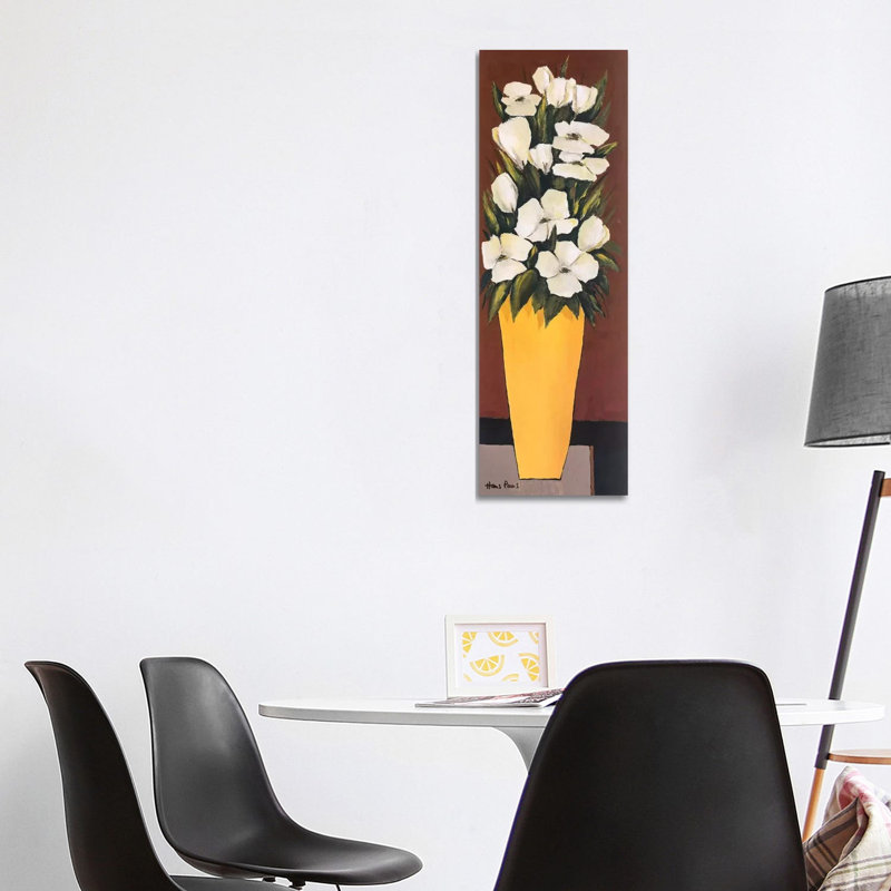 Yellow Vase by Hans Paus - Wrapped Canvas Panoramic Gallery-Wrapped Canvas Giclée, 121.92 cm H x 40.64 cm W x 1.91 cm D