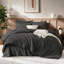 Ensemble d'édredon pour grand lit Andency Oatmeal, ensemble d'édredon léger et moelleux Boho, ensemble de lit capitonné 3 pièces Shabby Chic pour toutes les saisons (1 édredon de 90 x 90 po, 2 taies d'oreiller)-124621368-124621364