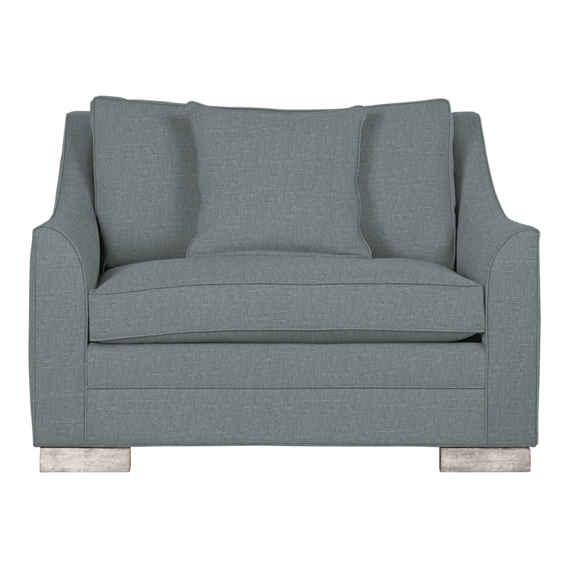 Chaise et demi 50,5 po Nicholas, Perigold Montage Cinder, Gris tourterelle
