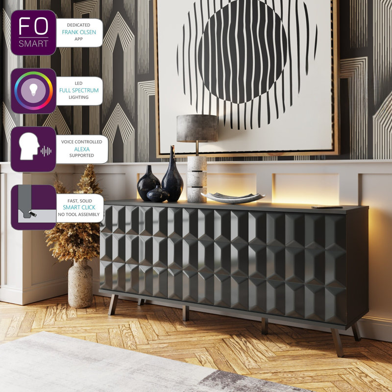 ELEVATE 151cm Sideboard, Grey