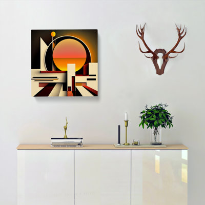 Art Deco Sunset Suprematism - Print