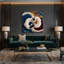 «Cats Siamese», art mural sur toile mauve-820900639