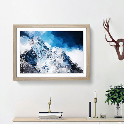 Mount Everest in Abstract - Picture Frame Graphic Art Print