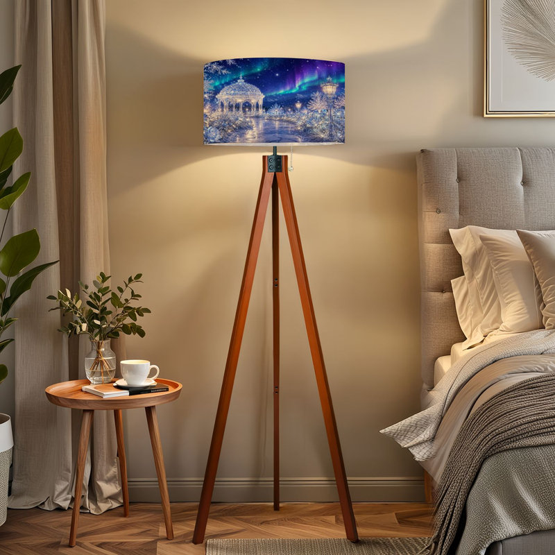  Lampe trépied sur trépied magique pour paysage d'hiver Aurora