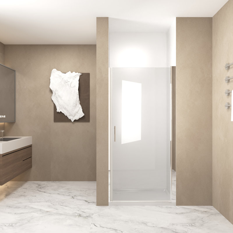 Modernisation de la salle de bain pivotante en verre trempé chromé