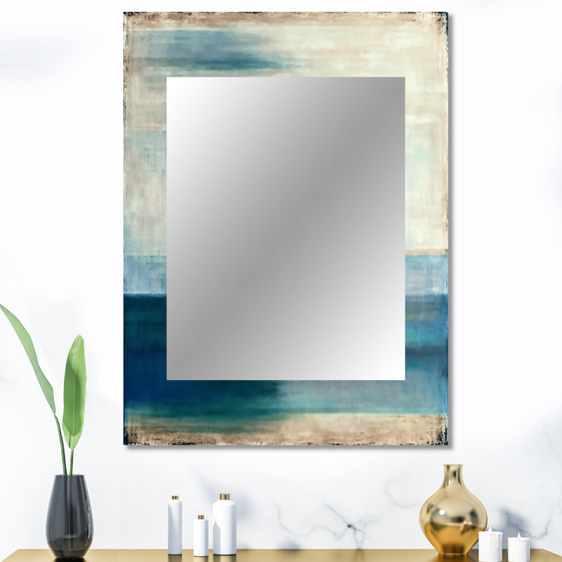 Ancien sacré rétro Designs IV - miroir géométrique, miroir mural décoratif moderne, impression d'art en métal, 40 po x 30 po