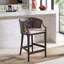 Tabouret de comptoir en bois massif Carneshia-762767889