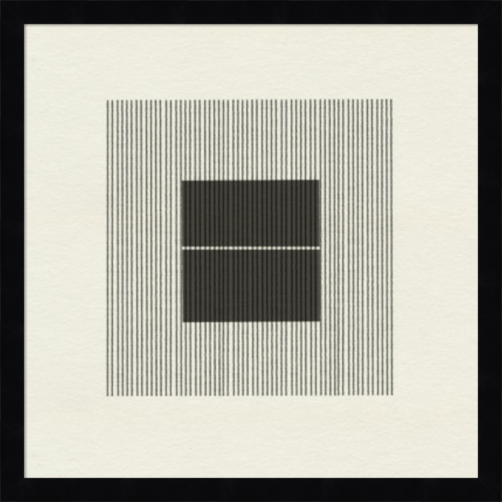 Honoring Matisse Warm by The MIUUS STUDIO, 17" H x 17" W x 1" D, Black