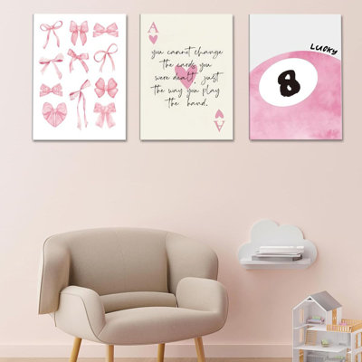 3 Piece Wrapped Canvas Wall Art